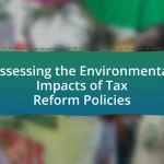 Assessing the Environmental Impacts of Tax Reform Policies