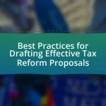 Best Practices for Drafting Effective Tax Reform Proposals