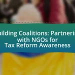 Building Coalitions: Partnering with NGOs for Tax Reform Awareness