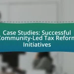 Case Studies: Successful Community-Led Tax Reform Initiatives