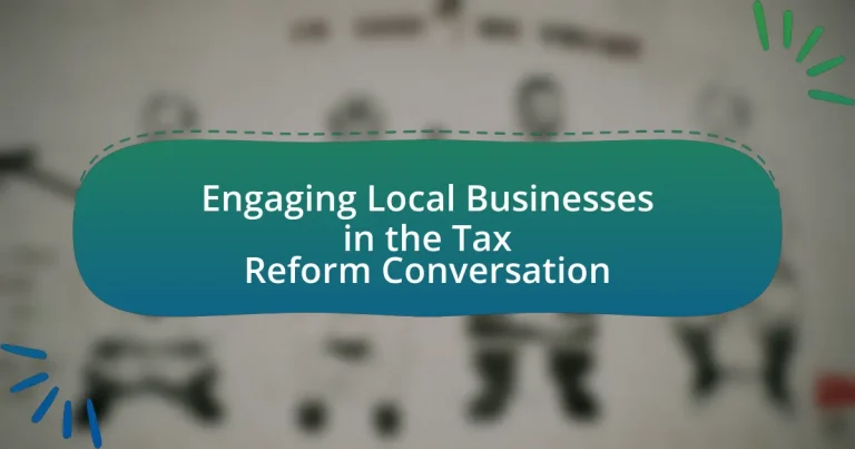 Engaging Local Businesses in the Tax Reform Conversation