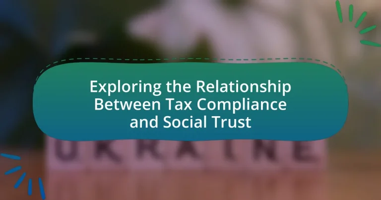 Exploring the Relationship Between Tax Compliance and Social Trust
