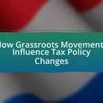 How Grassroots Movements Influence Tax Policy Changes