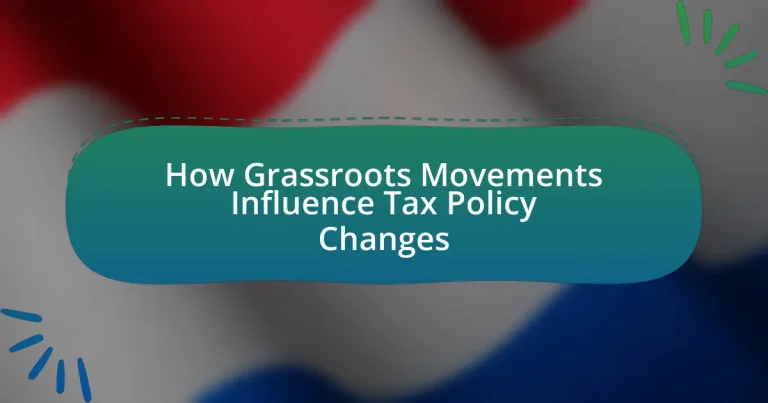 How Grassroots Movements Influence Tax Policy Changes