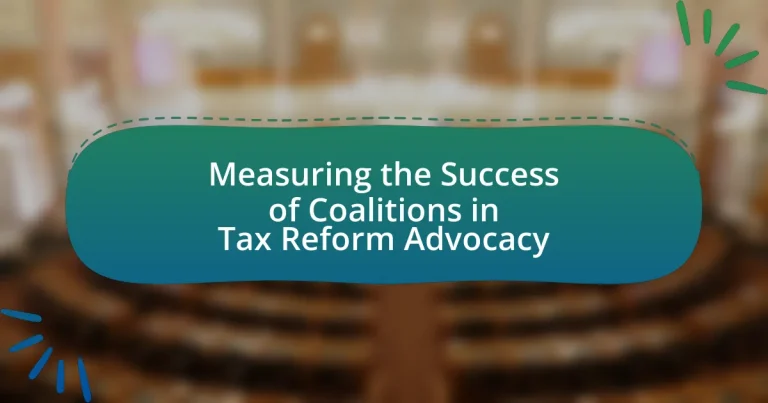 Measuring the Success of Coalitions in Tax Reform Advocacy