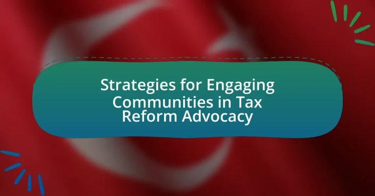 Strategies for Engaging Communities in Tax Reform Advocacy