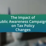 The Impact of Public Awareness Campaigns on Tax Policy Changes