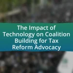 The Impact of Technology on Coalition Building for Tax Reform Advocacy