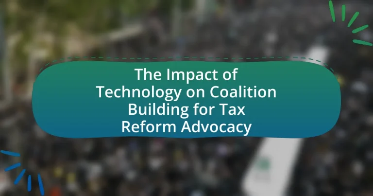 The Impact of Technology on Coalition Building for Tax Reform Advocacy