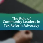 The Role of Community Leaders in Tax Reform Advocacy