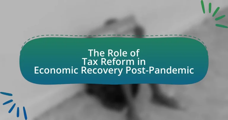The Role of Tax Reform in Economic Recovery Post-Pandemic