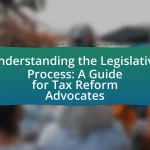 Understanding the Legislative Process: A Guide for Tax Reform Advocates