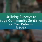 Utilizing Surveys to Gauge Community Sentiment on Tax Reform Issues