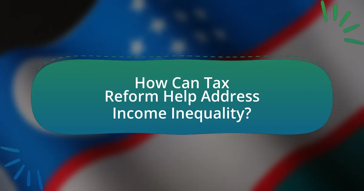 How Can Tax Reform Help Address Income Inequality?