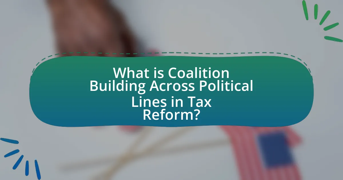 What is Coalition Building Across Political Lines in Tax Reform?