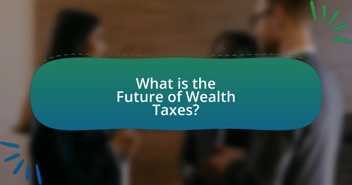 What is the Future of Wealth Taxes?