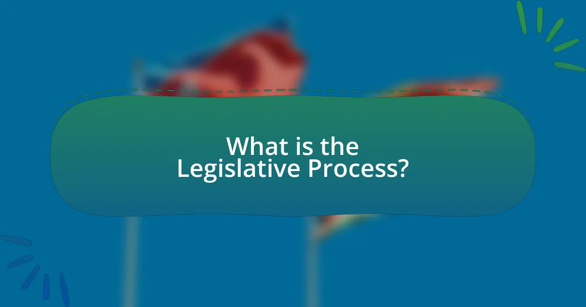 What is the Legislative Process?